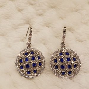 Sapphire drop earrings